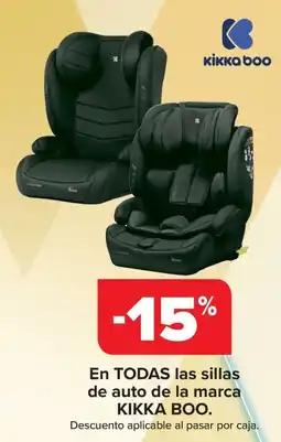Carrefour KIKKA BOO En todas las sillas de auto de la marca oferta