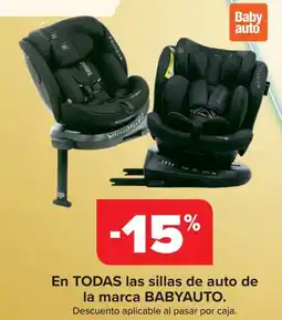 Carrefour BABYAUTO En todas las sillas de auto de la marca oferta