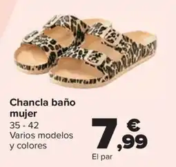 Carrefour Chancla baño mujer oferta