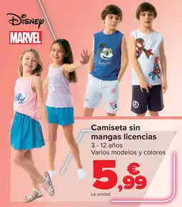 Carrefour Camiseta sin mangas licencias oferta
