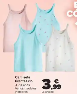 Carrefour Camiseta tirantes rib oferta