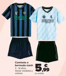 Carrefour Camiseta o bermuda mesh oferta