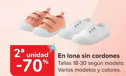 Carrefour En lona sin cordones oferta