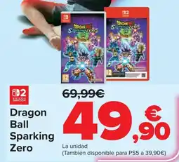 Carrefour Dragon Ball Sparking Zero oferta