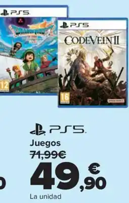 Carrefour PS5 Juegos oferta