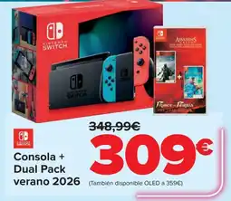 Carrefour Consola + Dual Pack verano 2026 oferta