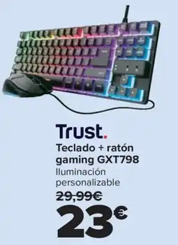 Carrefour TRUST Teclado + ratón gaming GXT798 oferta