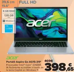 Carrefour ACER Portátil Aspire Go AG15-31P oferta