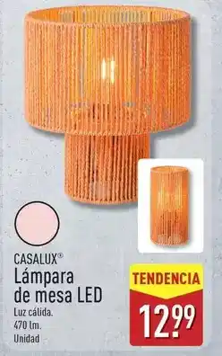 ALDI Casalux - lámpara de mesa led oferta