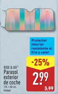 ALDI Ride & go- parasol exterior de coche oferta