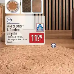 ALDI Home creation - alfombra de yute oferta