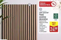 ALDI Home creation - panel acústico decorativo oferta
