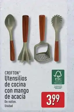 ALDI Crofton - utensilios de cocina con mango de acacia oferta