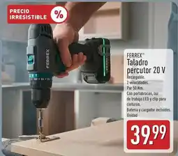 ALDI Ferrex - taladro percutor 20 v oferta