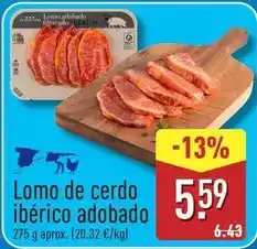 ALDI Lomo de cerdo ibérico adobado oferta