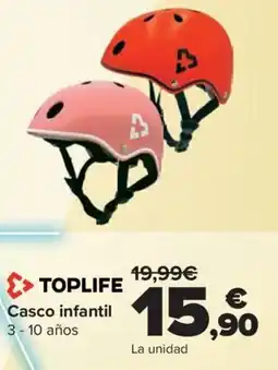Carrefour TOPLIFE Casco infantil oferta