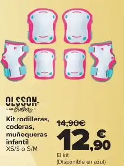 Carrefour OLSSON Kit rodilleras, coderas, muñequeras infantil oferta