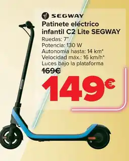 Carrefour SEGWAY Patinete eléctrico infantil C2 Lite oferta