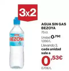 El Corte Inglés Bezoya - agua sin gas oferta