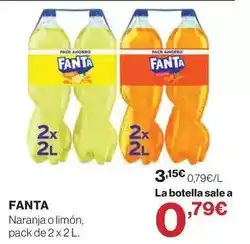 El Corte Inglés Fanta - naranja o limón oferta
