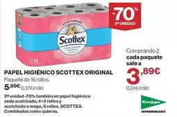 El Corte Inglés Scottex - papel higienico original oferta