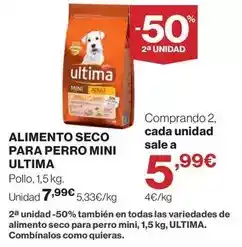 El Corte Inglés Affinity - alimento seco para perro mini ultima oferta
