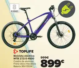 Carrefour TOPLIFE Bicicleta eléctrica MTB 27,5 E-4000 oferta