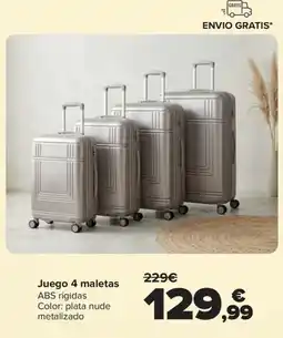 Carrefour Juego 4 maletas oferta