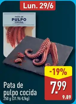 ALDI Pata de pulpo cocida oferta