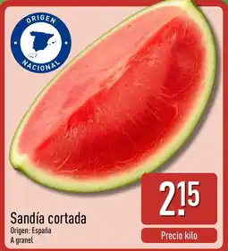 ALDI Sandía cortada oferta