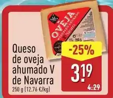 ALDI La tabla - queso de oveja ahumado v de navarra oferta