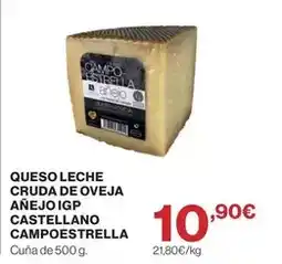 El Corte Inglés Estrella - queso leche cruda de oveja añejo igp castellano oferta