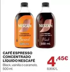 El Corte Inglés Nescafé - café espresso concentrado líquido oferta