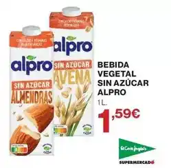El Corte Inglés Alpro - bebida vegetal sin azucar oferta