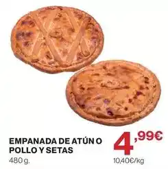 El Corte Inglés Empanada de atun o pollo y setas oferta