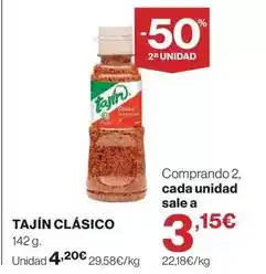 El Corte Inglés Tajín clasico oferta