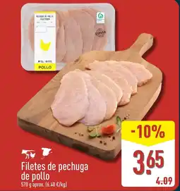 ALDI Filetes de pechuga de pollo oferta