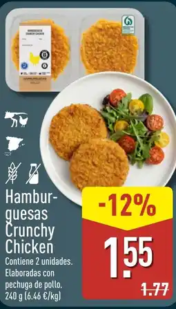 ALDI Hambur- guesas Crunchy Chicken oferta