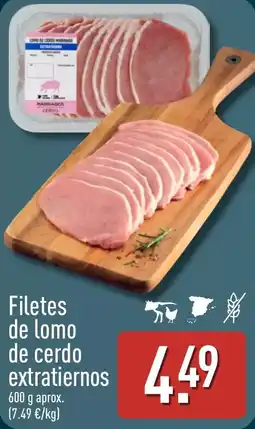 ALDI Filetes de lomo de cerdo extratiernos oferta