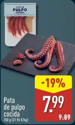 ALDI Pata de pulpo cocida oferta