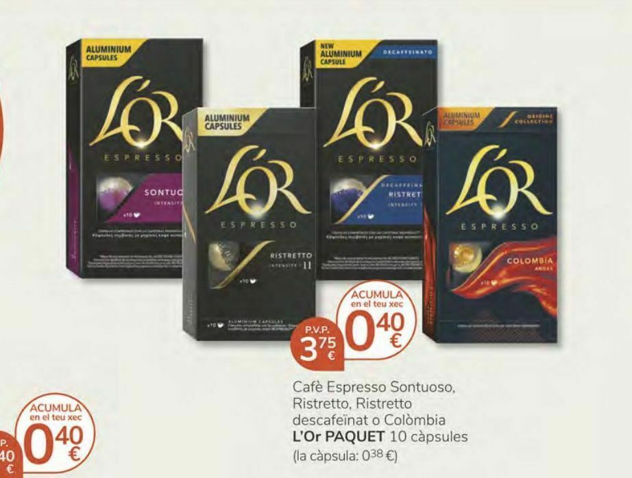 El precio y las condiciones de Lindt están en el catálogo o el sitio web  que dirigen.