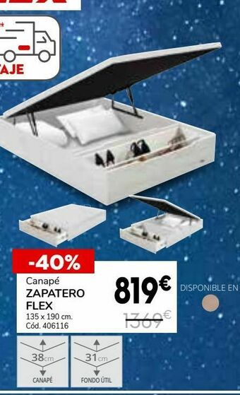 Conforama Canape zapatero flex oferta