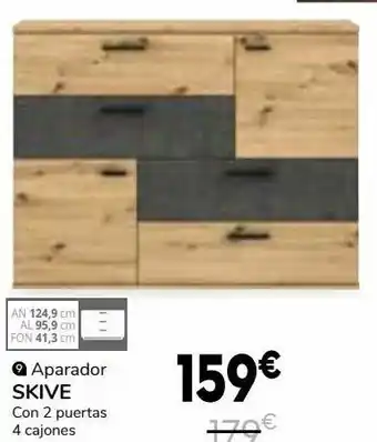 Conforama Aparador con 2 puertas skive oferta