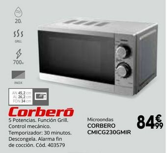 Conforama Microondas corberó oferta