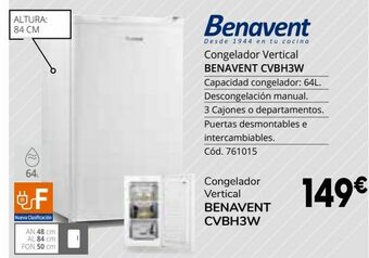 Conforama Congelador vertical benavent oferta