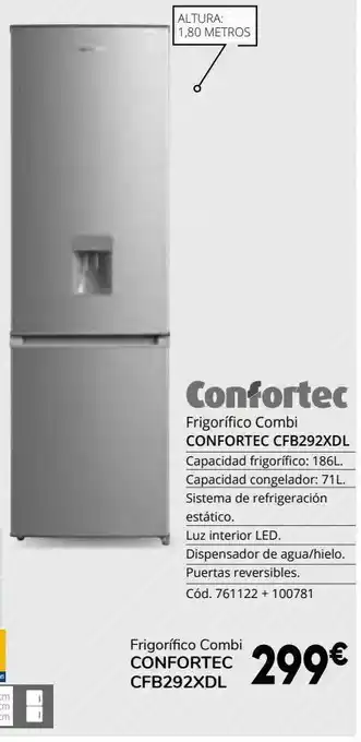 Conforama Frigorífico combi confortec oferta