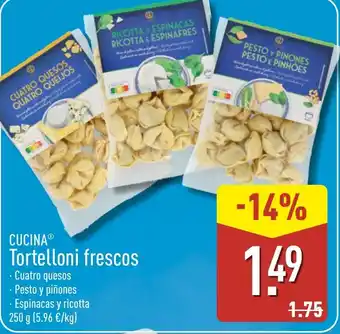 ALDI CUCINA Tortelloni frescos oferta