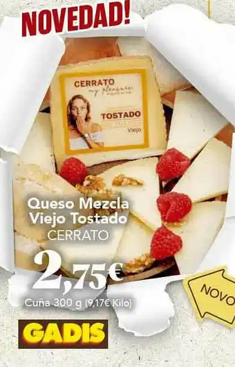 Gadis Queso Mezcla Viejo Tostado oferta