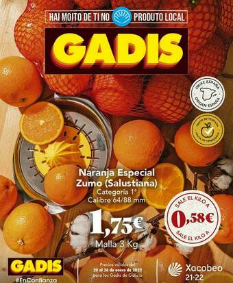 Gadis Naranja Especial Zumo oferta