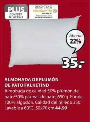JYSK Almohada De Plumón De Pato Falketind oferta